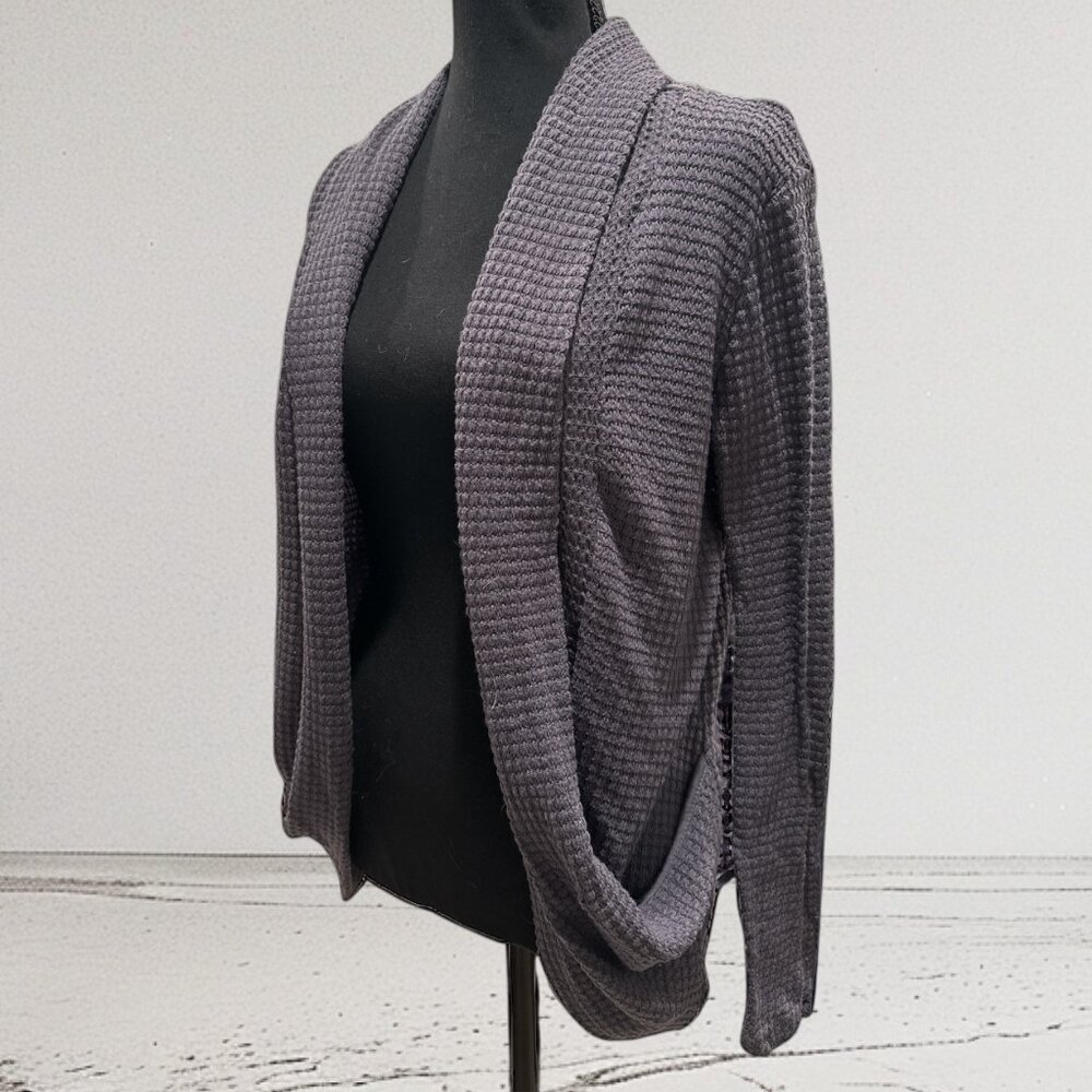 Women’s Charcoal Open-Front Cardigan – Soft & Effortless